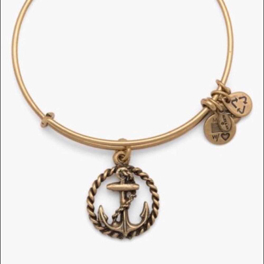Anchor & Circle Rope Nautical Bracelet